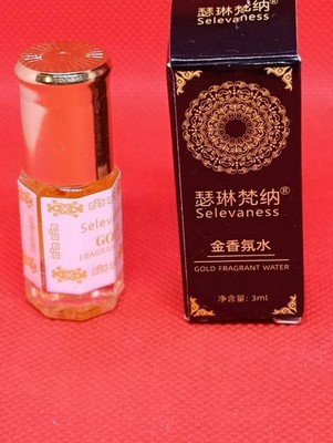 Selevaness Gold Fragrant Water Perfume Oil 3ml Mini Bottle Oriental Scent