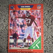 Pro Set 1989 Steve Atwater #492 Prospect No. 1 Pick Broncos Arkansas NFL