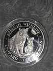 2024 Somali-African Wildlife Leopard 100 Shilling Coin 1 oz.9999 Silver/Capsule
