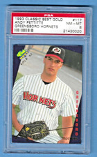 1993 Classic Best Gold Andy Pettitte Hornets #117 Rookie PSA 8 #21430020