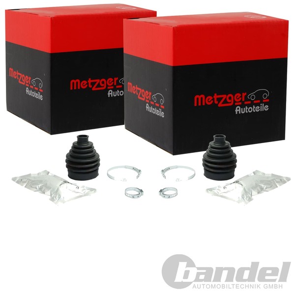 2X Metzger Achsmanschetten Satz Passend FüR Audi A2 A3 Tt Seat Arosa Cordoba-image
