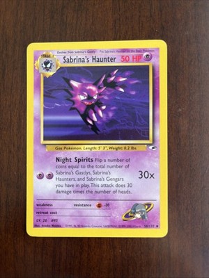 Sabrina's Haunter 058/132 Gym Heroes Regular Near Mint NM Pokémon Vintage