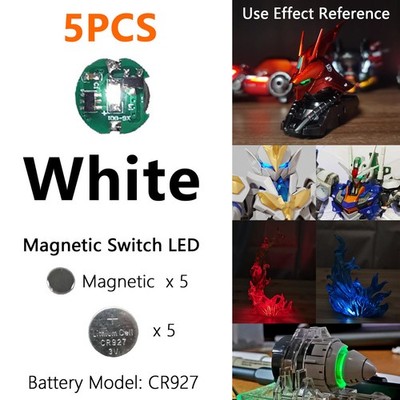 Gunpla Gundam Model Kit Detail Up Magnetic Switch LED Unit MG 1/100 White