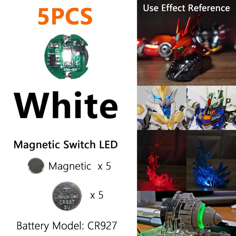 Gunpla Gundam Model Kit Detail Up Magnetic Switch LED Unit MG 1/100 White