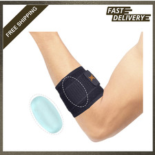 Tennis Golfers Elbow Support Brace Adjustable Compression with Pad for Muscle