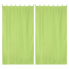 54"x108" Outdoor Privacy Curtain Panel Tab Top UV30 Porch Pergola Deck 2 Piece