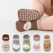 Kids Floor Socks For Girls Boys Spring Autumn Cotton Cartoon Toddler Anti-slip S