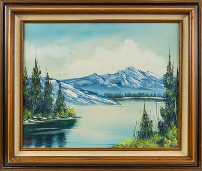 Bob Ross Painting Signed Original Oil on 18x24 Inch Canvas with Bob Ross Inc COA
