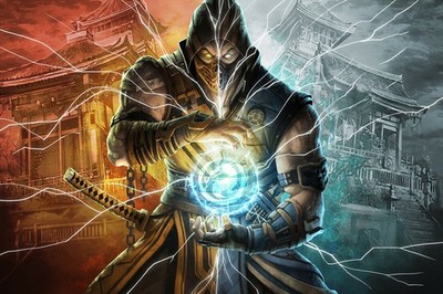 359041 Mortal Kombat Sub-Zero & Scorpion Art Decor Wall Print Poster