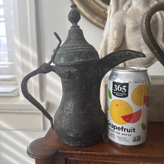 Vintage Dallah Arabic 18th 19th Century Middle Eastern Antique Copper Coffee Pot