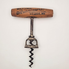 Rare Pre-Prohibition Wm. J. Lemp St. Louis Bell Corkscrew - "Don't Pull, Turn"