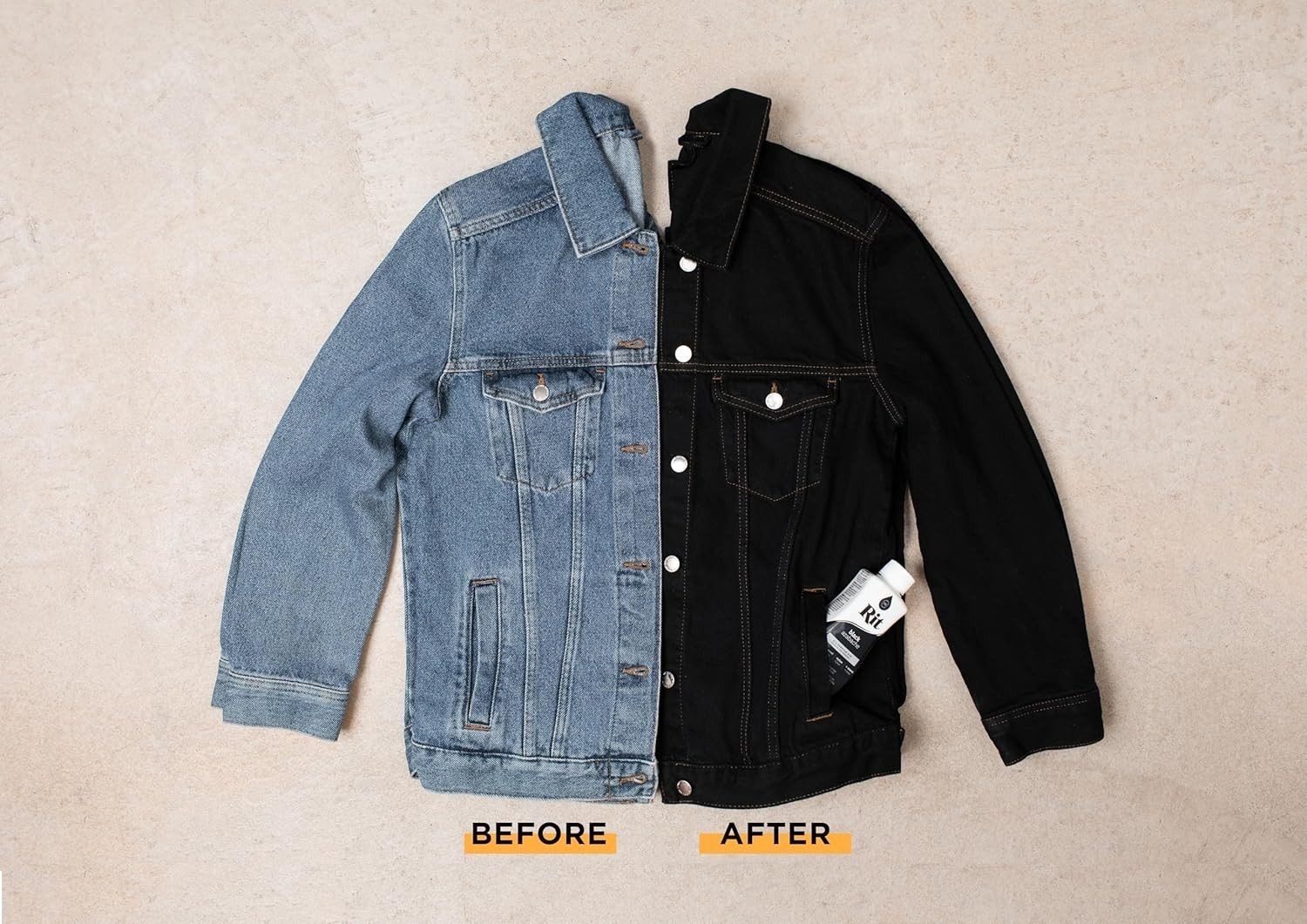 Rit Dye 88150 All Purpose Liquid Dye, Black, 8 Fl 8 Oz (Pack of 1), Black