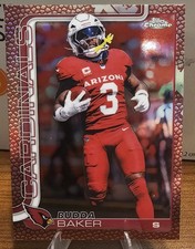 2025 Topps Chrome Pigskin Refractor 8 Budda Baker Cardinals