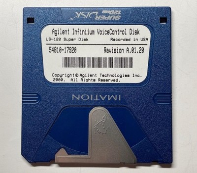 Agilent 54810-17920 Infiniium Voice Control LS-120 Super Floppy Disk