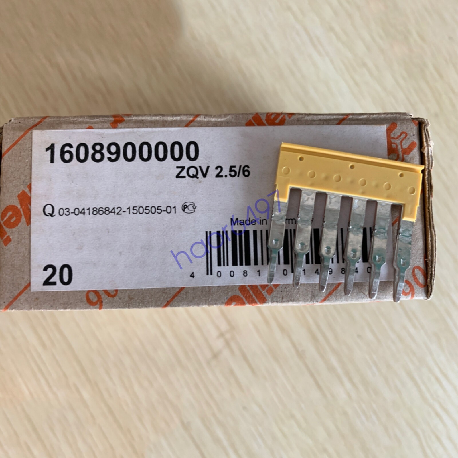 20pcs/Box New Weidmuller ZQV 2.5/6 1608900000 Terminal blocks Cross links#QW