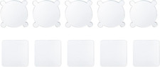 Clear Acrylic Stamp Blocks, 10 PCS Flower Square