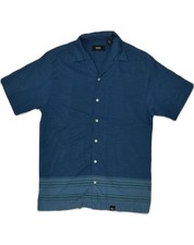MOSSIMO Herren Kurzarm Hemd Small Blau Colour...