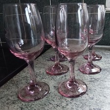 Set of 6 Libbey premiere Plum Wine Glasses