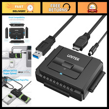 USB 3.0 IDE SATA Converter Adapter Kit for 2.5"/3.5" HDD SSD - One Touch Backup,