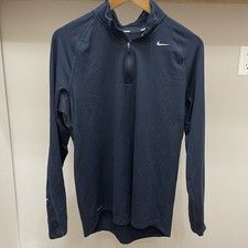 Men  s Nike Dri-fit Long Sleeve Pullover 1/4 Zip Shirt/Lightweight Jacket Medium