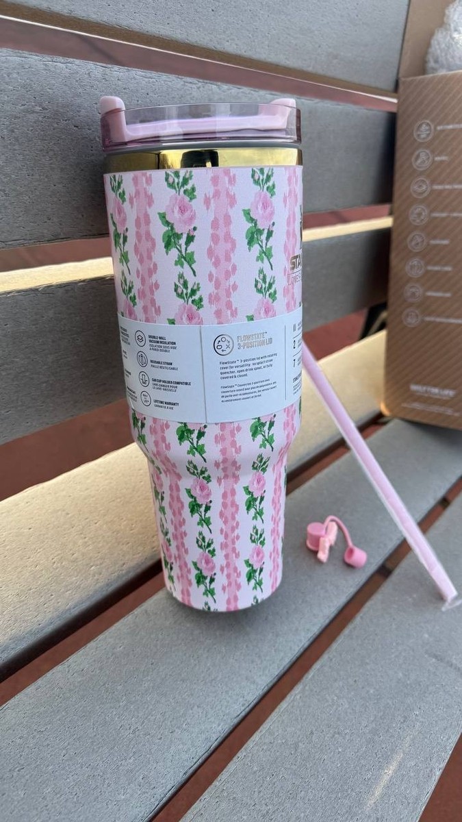 AUTHENTIC Stanley x LoveShackFancy 40oz Tumbler Quencher H2.0