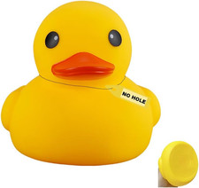 7.2Inch No Hole Yellow Rubber Ducks Large Bath Duck Toys for Toddlers Boys Girls