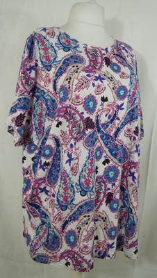STUDIO UNTOLD - ULLA POPKEN Shirt Bunt Blumen 100% Baumwolle Größe 54/56 TOP!