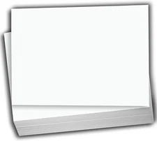 White Cardstock Thick Paper - 5 x 7" Blank Heavy Weight 120 lb  - 100 Pack