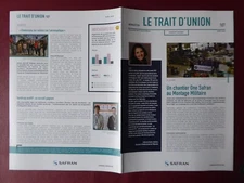 LE TRAIT D'UNION 107 4/2019 SNECMA SAFRAN VILLAROCHE MONTEREAU MONTAGE MILITAIRE