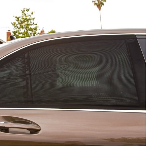 2X Car Side Window Sun Shade Cover Visor Mesh Shield UV Block Sunshade Screen - Picture 4 of 7