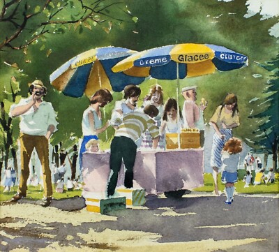 Bernard Bays (UK,1910-1994) watercolor painting 134020