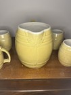 Uhl Pottery Barrel Pitcher & 5 Barrel Mugs Set — photo 3