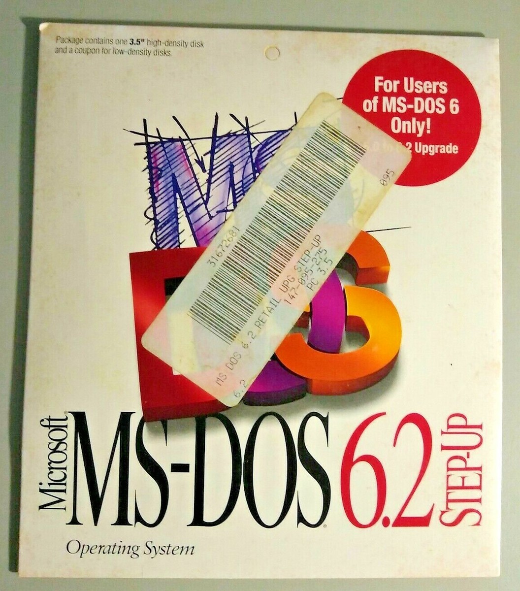 Microsoft MS-DOS 6.2 Update Step-Up – Disquettes 3.5" VF Version Française