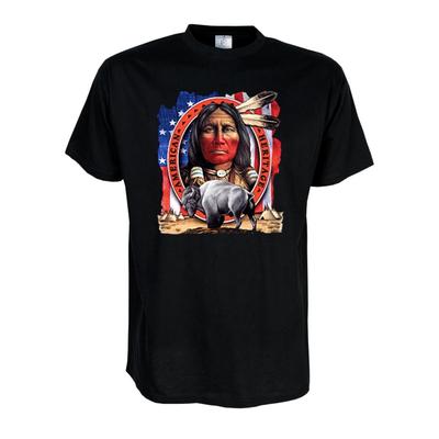 Fun T-Shirt American Heritage, Indianer Funshirt USA Western S-6XL (AIM00124)