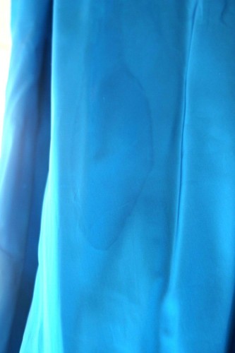 Stunning 1950s electric blue ball gown, sequins and tulle, strapless size Small - Picture 6 of 8