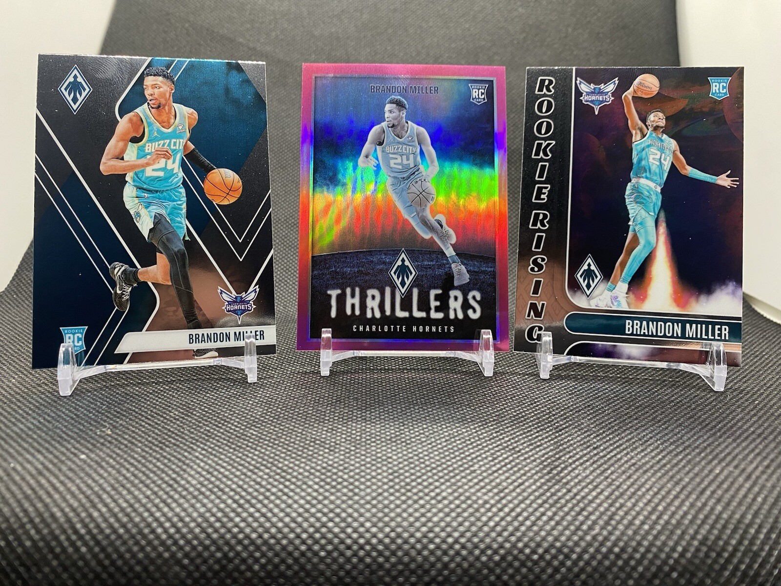 2023-24 Panini Phoenix Pink Thrillers Brandon Miller Hornets RC /99 & More