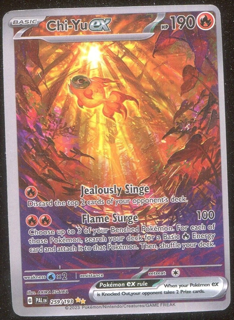 Deal for Chi-Yu EX 259/193 Special Illustration Rare Pokemon TCG Paldea Evolved