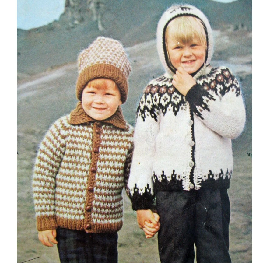 Reynolds New Icelandic Fashions for Boys & Girls Knitting Pattern Booklet Vol 79 - Image 2 of 4