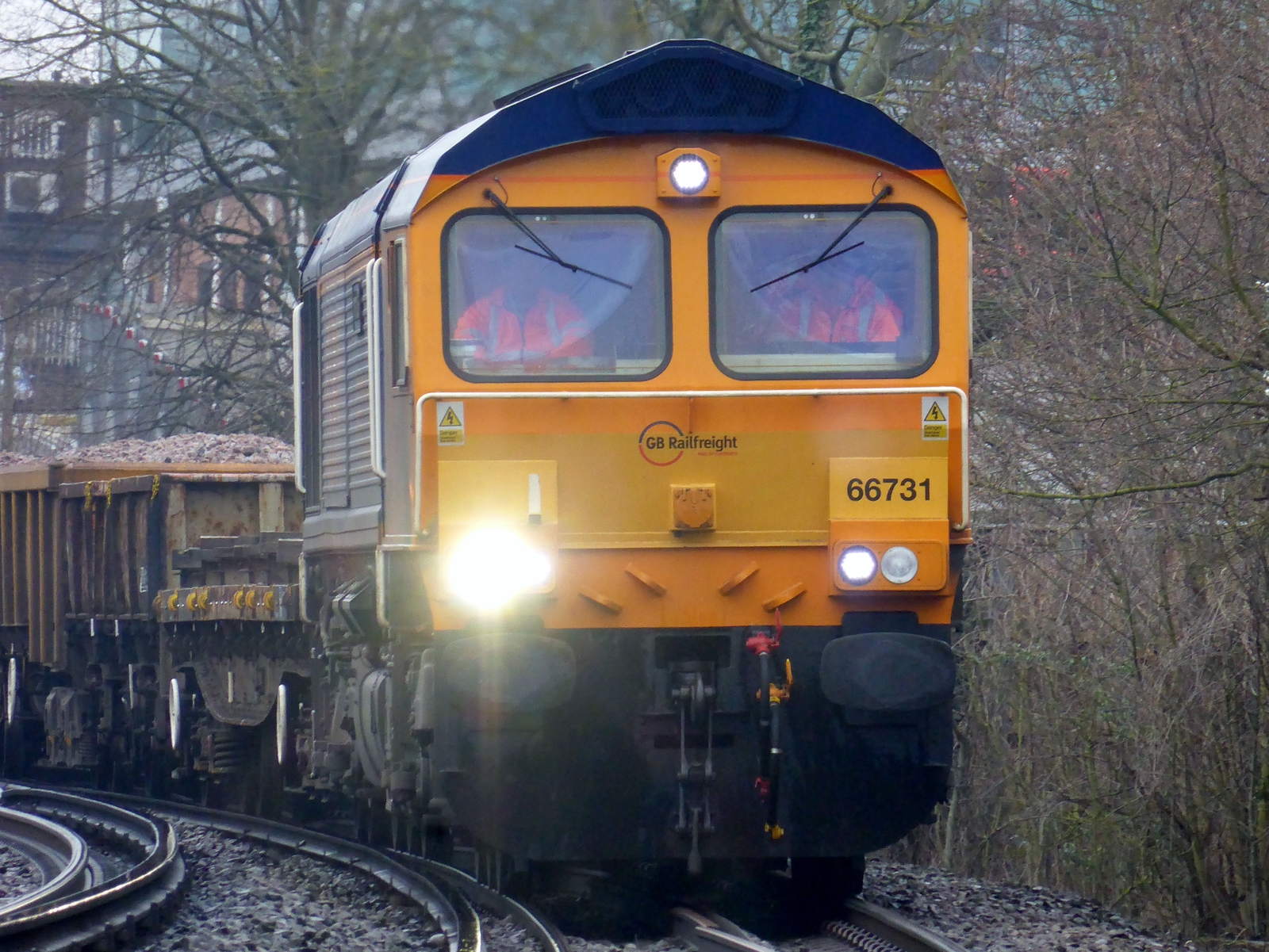 Railway Photo - 66731 Hoo to Weybridge 6G12  Class 66