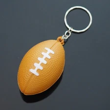 Mini Foam Football Keychain Key Ring Pendant