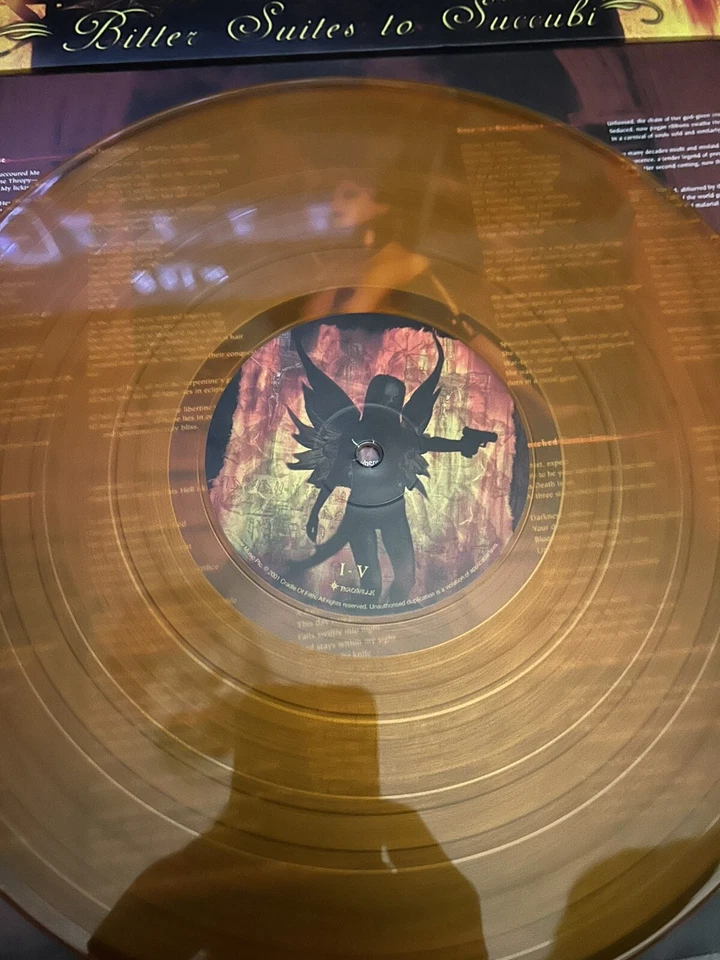 Cradle Of Filth ‘Bitter Suites To Succubi’ Orange Vinyl Lp. New .2016 Peaceville - Image 4 of 4