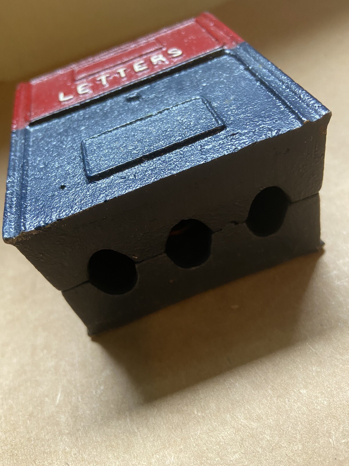 Vintage Cast Iron Post Office Letter Drop Box Coin Bank-Bamberg, SC ...