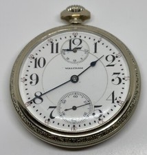 WALTHAM POCKET WATCH/VANGUARD 23 Jewels 5 Positions 1913 16s Runs