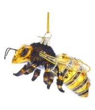 Noble Gems HONEY BEE Glass Christmas Ornament, by Kurt Adler
