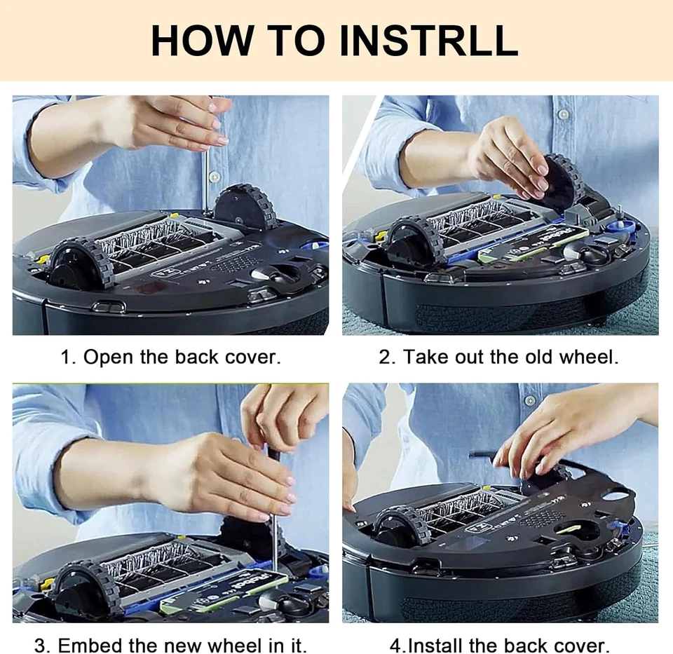 Drive Wheel Module For iRobot Roomba i7 i7+ i8 i3 i6+/Plus E5 E6 E7 J7 J7+ J6+ - Image 4 of 4