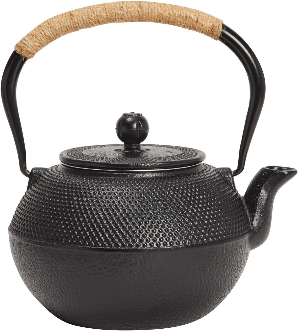 Cast Iron Teapot Set of 6 - Tea Set with Thermos, Gasket, Infuser and 4 Teacups
