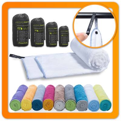 LightDRY Mikrofaser Frottee Handtuch Badetuch Strandtuch Trekking Reisehandtuch