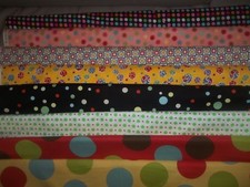 POLKA DOTS Colorful Circles Cotton QUILT Fabric U-PICK see info 1/2 yd BTHY