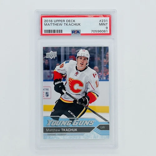 Matthew Tkachuk PSA 9 💎 2016-17 Upper Deck #231 Young Guns Rookie Card