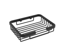 ICO Volkāno Bath V93125 Bathroom Shower Basket with NO Screws - Matte Black